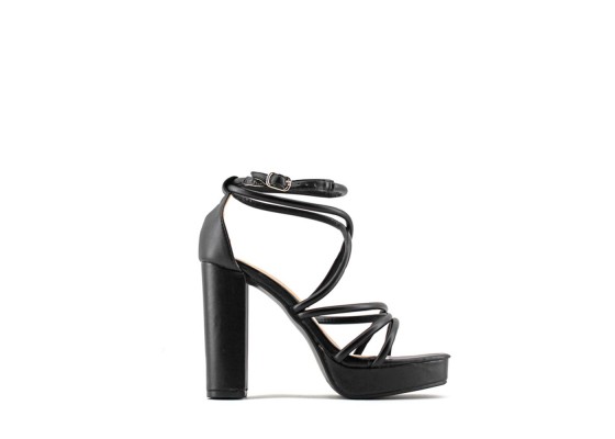 Sandalia Tacón Ancho Platorma